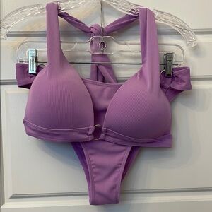 Amazon Purple Bikini Set Swimwear New without tags ( never worn) Size: Large